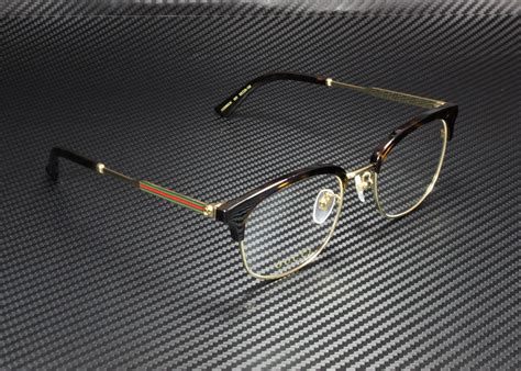 gold gucci glasses|Gucci gold frame glasses men's.